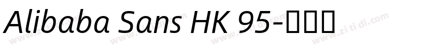 Alibaba Sans HK 95字体转换